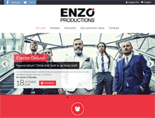 Tablet Screenshot of enzoproductions.com